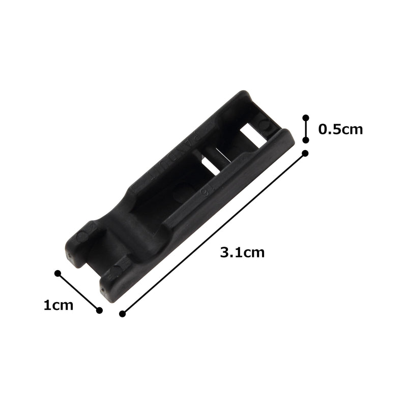  [AUSTRALIA] - Panduit FCPI2-C20 Flat Cable Mounting System Plate, Nylon 6.6, Cable Ties Mounting Method, Black, 2.04" Max Flat Cable Width, 0.2" Height, 0.38" Width, 2.31" Length (Pack of 100)