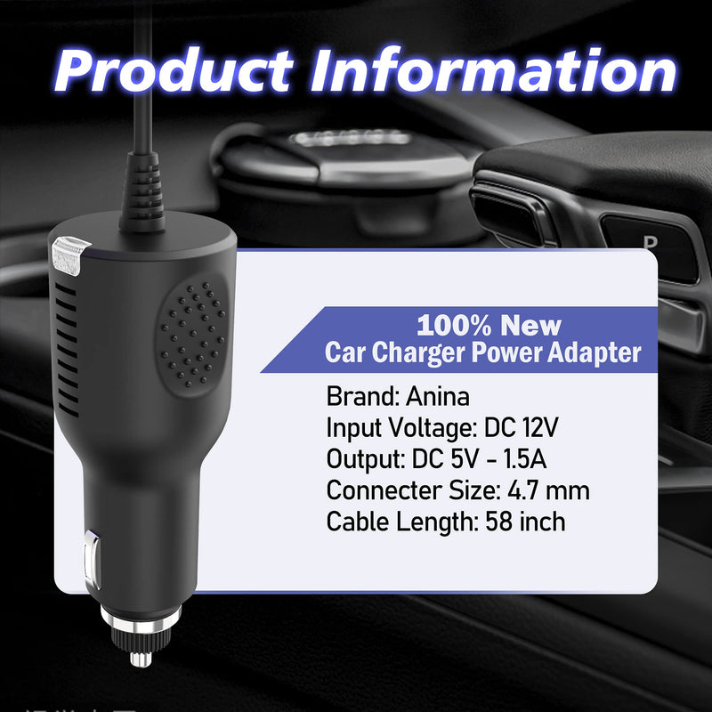  [AUSTRALIA] - Anina Sirius Satellite XM Vehicle Power Adapter Power Cord Supply Compatible with XDPIV1 XAPV2 XMP3i SXDPIP2 SXIV1 DC 5V Power Connect Charger Adapter