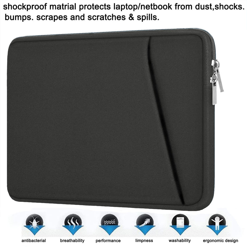  [AUSTRALIA] - Askuko Laptop Sleeve 14 inch, Durable Carrying Bag Shockproof Protective Case Cover, Handbags Briefcase Laptop Bag Compatible with 14" MacBook Air/Pro HP Asus Lenovo Notebook Computer, Grey Gray