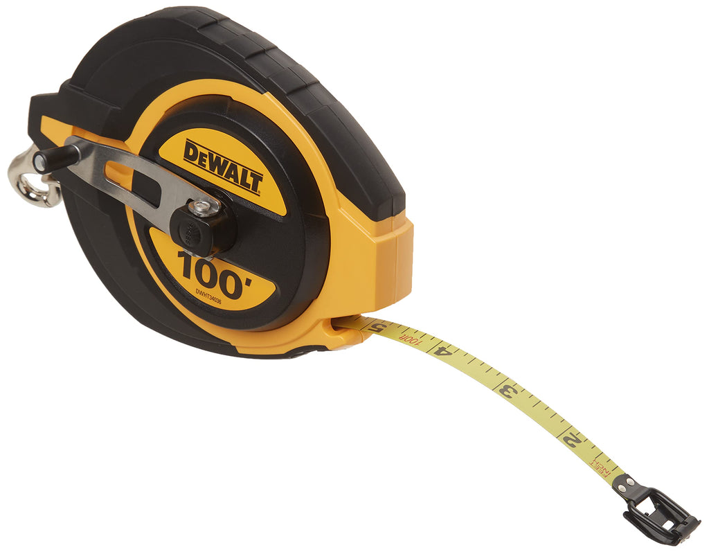  [AUSTRALIA] - DEWALT Tape Measure, Closed Case, 100-Foot (DWHT34036L) , Yellow