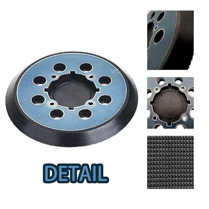  [AUSTRALIA] - 2 Packs for DeWalt DWE64233 & N329079 Orbital Sander Replacement Pad, 5 inch 8 Hole Hook & Loop Sanding Disc Backing Pads, Compatible with DWE6421-B2, DWE6421-B3, DWE6423/6423K, DWE6421/6421K, Blue