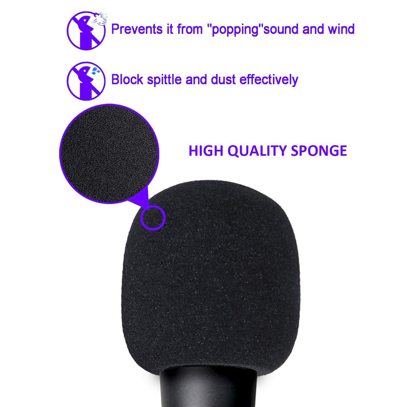  [AUSTRALIA] - SM58 Windscreen - Pof Filter Foam Windscreen Microphone Cover Compatible with Shure SM58S SM58-LC Ball Type Mic to Reduce Wind Noises by YOUSHARES (6 Pack）