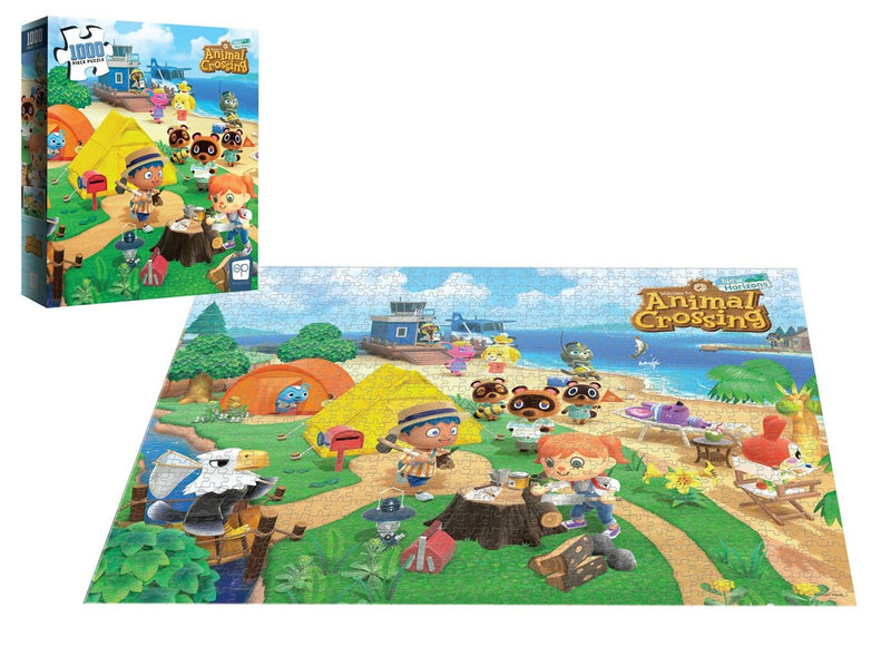  [AUSTRALIA] - Animal Crossing “Welcome to Animal Crossing” 1000 Piece Jigsaw Puzzle | Collectible Puzzle Featuring Familiar Characters from The Nintendo Switch Game | Officially Licensed Nintendo Merchandise