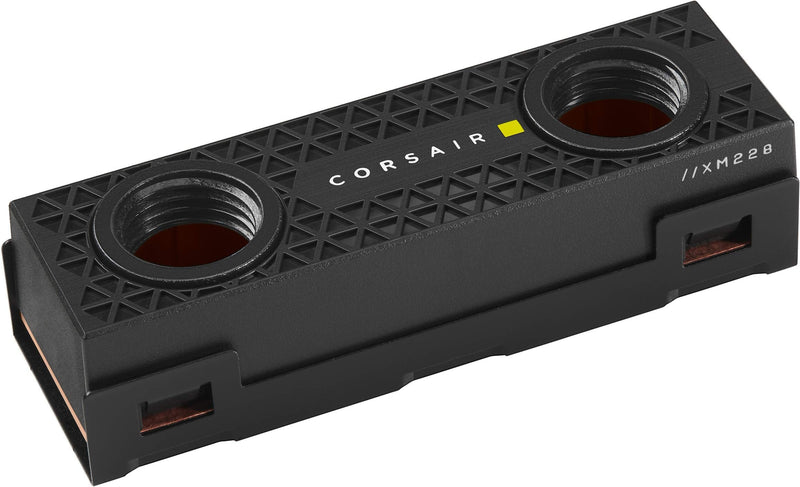  [AUSTRALIA] - Corsair Hydro X Series XM2 M.2 SSD Water Block - Add Your M.2 SSD to a Custom Cooling Loop - Copper Cold Plate - Easy Installation Black