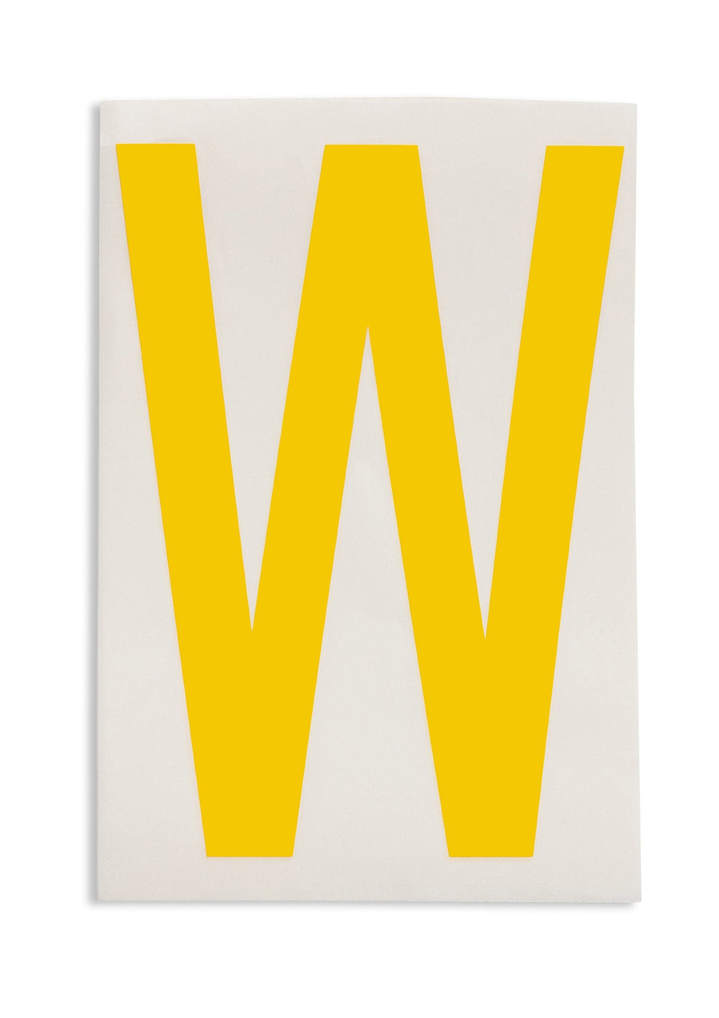  [AUSTRALIA] - Brady 121828 ToughStripe Die-Cut Polyester Tape, Yellow Letter"W"(Pack of 20)