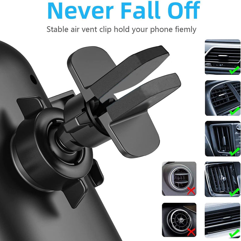  [AUSTRALIA] - Car Phone Holder Air Vent,Car Phone Mount Cradle for iPhone 13/14 Pro/13 Pro Max/11 12 Mini/14 Plus/XR XS SE 2020 2022,LG K51 G8 G8X Thinq Q70,Velvet,Stylo 6 5,Oneplus 8T 8 9 Pro Nord N200 N100 N10 5G