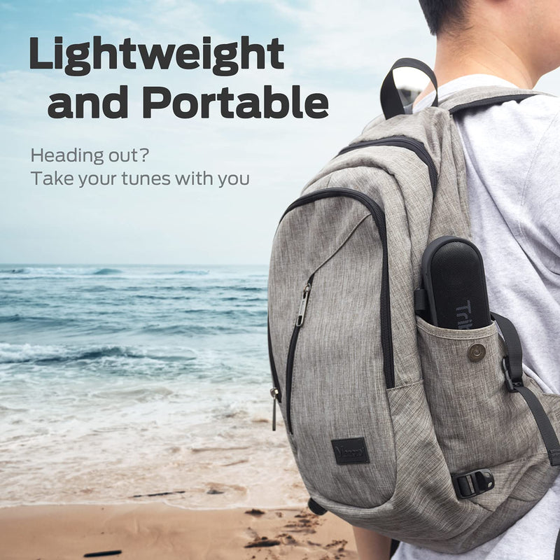 [AUSTRALIA] - Tribit Bluetooth Speaker, XSound Go Speaker with 16W Loud Sound & Deeper Bass, 24H Playtime, IPX7 Waterproof, Bluetooth 5.0 TWS Pairing Portable Wireless Speaker for Home, Outdoor (Upgraded) Black