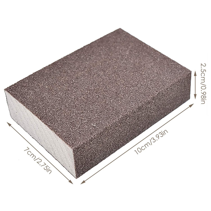  [AUSTRALIA] - 6pcs Sanding Sponge Blocks(36 60 100 120 180 220 Grit), Coarse/Medium/Fine/Superfine Sponge Sand Block Easier Polishing for Wood, Drywall, Craft, Metal