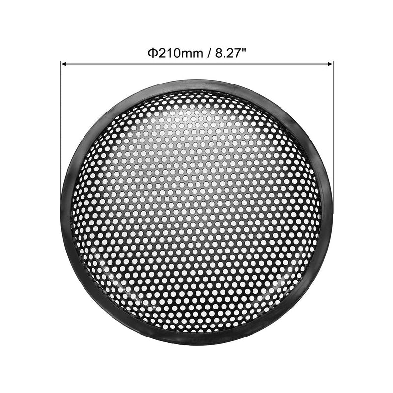  [AUSTRALIA] - uxcell 8" Speaker Waffle Grill Metal Mesh Subwoofer Guard Protector Cover with Clips,Screws