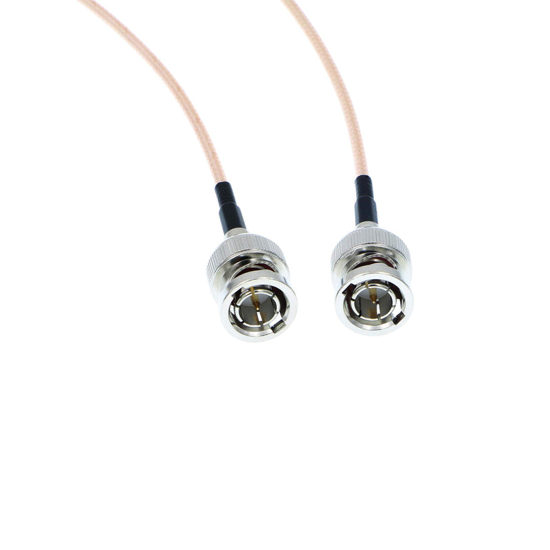  [AUSTRALIA] - Uonecn HD-SDI Video Cable RG179 BNC Male to Male 75ohm MegaFlex for Blackmagic HyperDeck Shuttle and BMCC BMPC Hyperdeck Cameras 24'' 60cm Double Straight BNC Pink