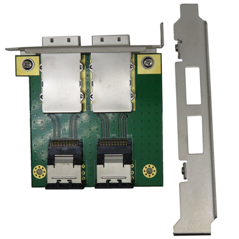  [AUSTRALIA] - CableDeconn Dual Mini SAS SFF-8088 to SAS36P SFF-8087 Adapter in PCI Bracket