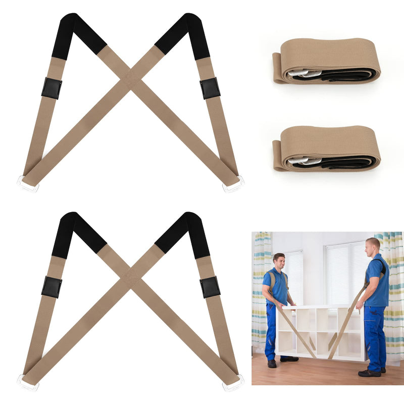  [AUSTRALIA] - ACETOP Furniture Moving Straps, Adjustable Shoulder Dolly Carrying Belts for 2 Movers, Lifting System to Move Lift Carry Secure Appliance, Mattress, Heavy Bulky Object up to 800lbs