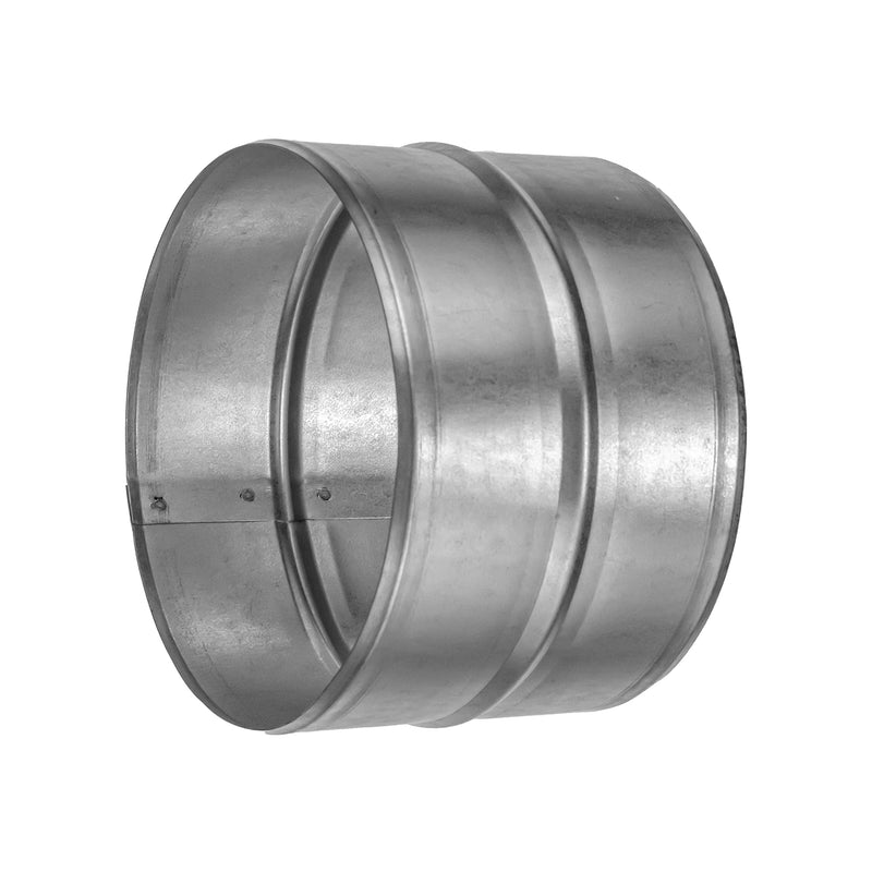  [AUSTRALIA] - Vent Systems 5'' Inch Galvanized Steel Duct Connector - Round Ventilation Duct Extension - Metal Vent Coupler - Metal Hose Coupling - Galvanised Pipe Connector