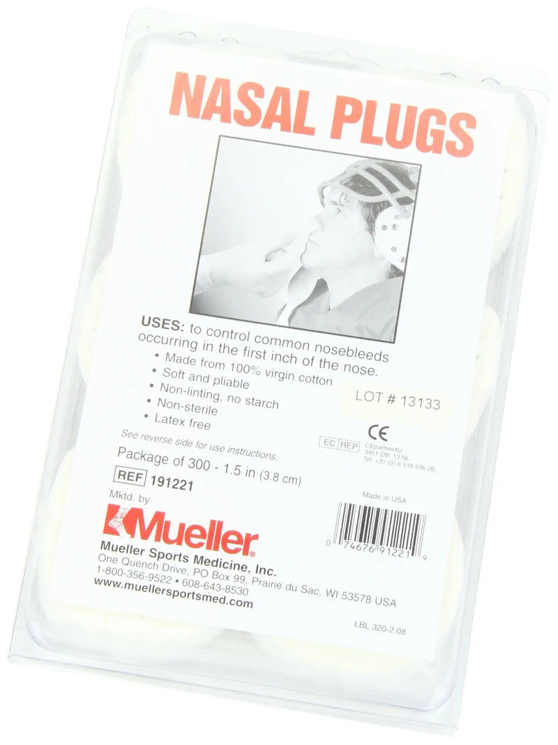  [AUSTRALIA] - Mueller Nasal Plugs - 300 pack (PAC)