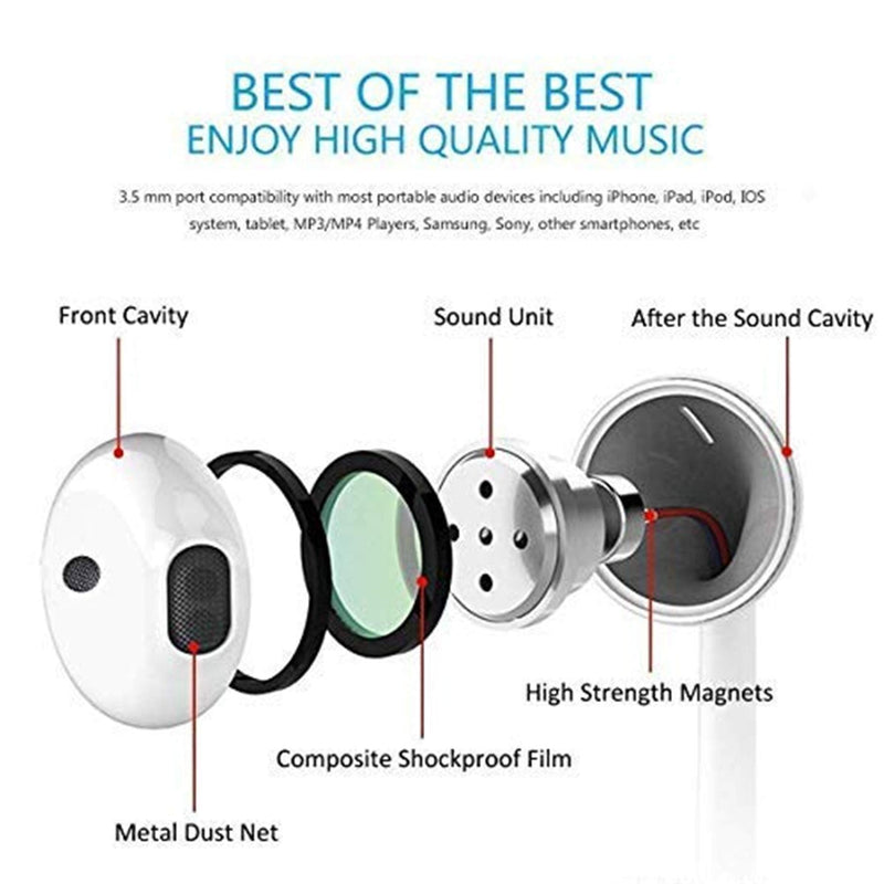  [AUSTRALIA] - 2 Pack-Apple Earbuds with Lightning Connector [Apple MFi Certified] iPhone Headphones, (Built-in Microphone & Volume Control) Noise Canceling Earphones Compatible with iPhone 14/13/12/11/XR/XS/X/8/7