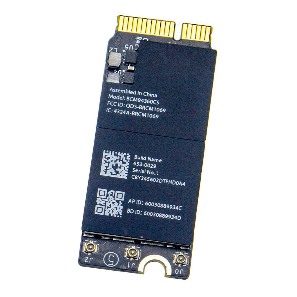  [AUSTRALIA] - Willhom Airport Wireless Network Card WiFi and Bluetooth 4.0 BCM94360CS BCM94360CSAX Replacement for MacBook Pro 13" and 15" Retina (Late 2013-Mid 2014) A1502 A1398 , Mac Mini A1347 (Late 2014)