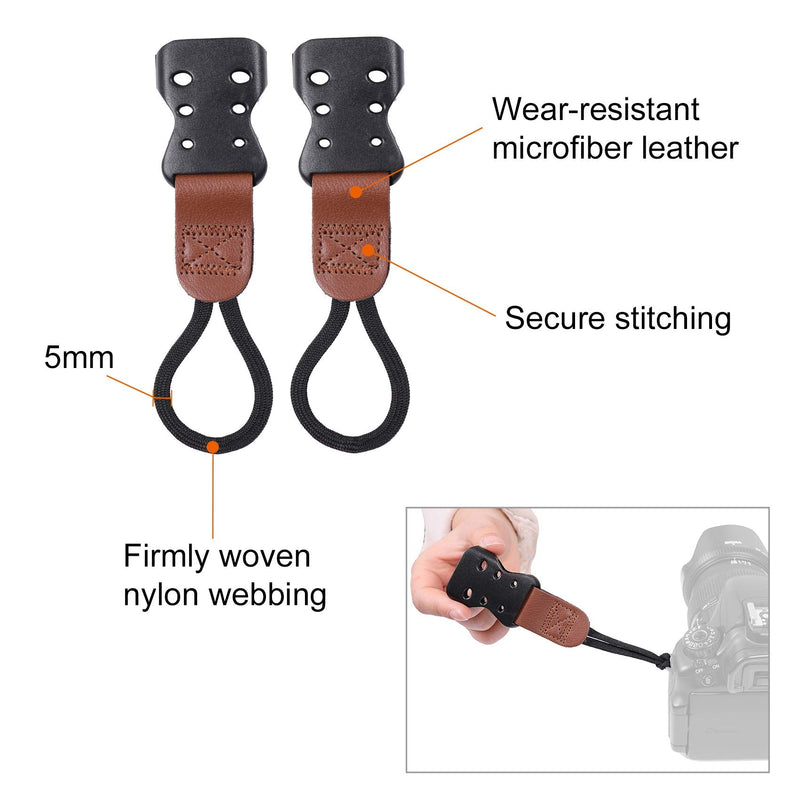  [AUSTRALIA] - Vigorport Camera Strap,Cross Shoulder Straps for Binoculars, Rangefinders,Harness Strap Compatible with Canon, Nikon, Sony and DSLR SLR Cameras-Brown Brown