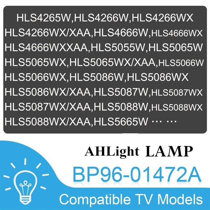  [AUSTRALIA] - AHLIGHTS BP96-01472A TV Lamp with Housing Replacement for Match HLS5687WX HLS4265W HLS4266W HLS4666W