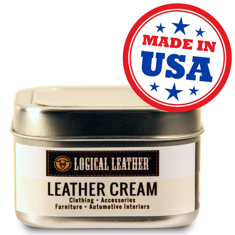  [AUSTRALIA] - Natural Waterproofing Leather Cream for Boots, Sofa, Purses, Shoes, Furniture, Auto Upholstery - pH Balanced, Non-Toxic Gentle - 8 oz.