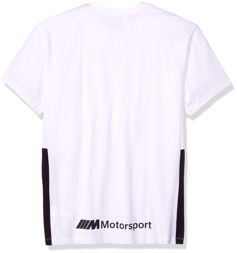 PUMA Men's BMW Motorsport Life Tee Small White Puma - LeoForward Australia