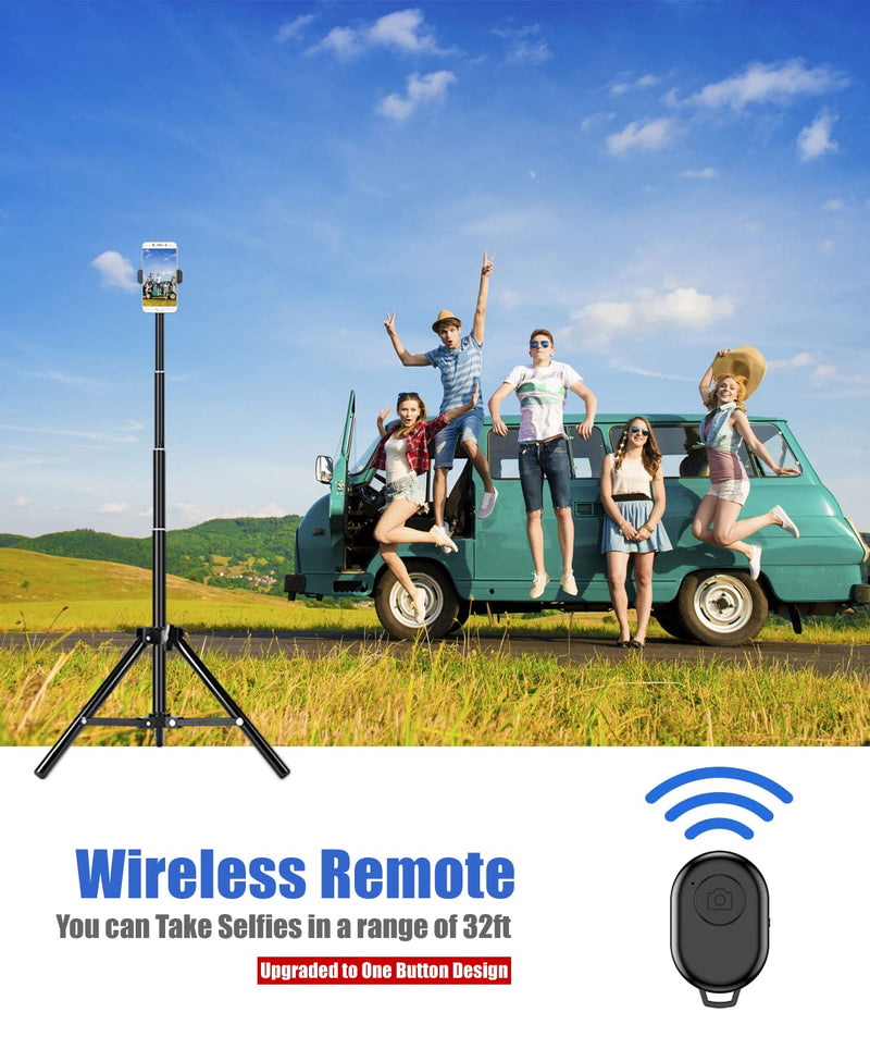  [AUSTRALIA] - Selfie Stick Tripod, 62 inch Extendable Detachable Selfie Stick Tripod Stand with Remote for iPhone 14 13 12 Pro MAX Samsung Galaxy S23 S22 S21 Ultra