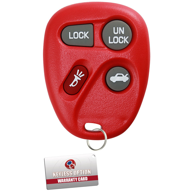  [AUSTRALIA] - KeylessOption Keyless Entry Remote Key Fob Replacement for 10443537 -Red red