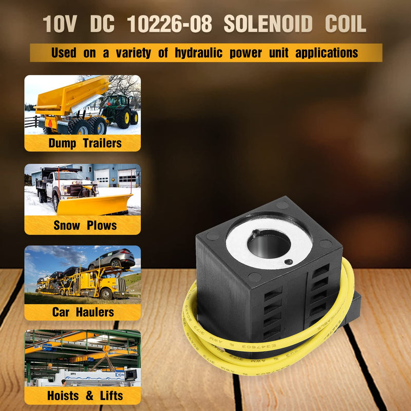  [AUSTRALIA] - 10226-08 Solenoid Coil, 10v DC, 25W, Single Lead Wire, Fits Valve Stem Series 08 80 88 98