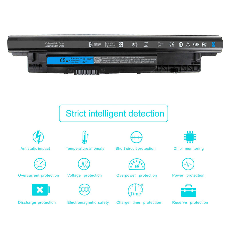 65WH MR90Y Battery for Dell Inspiron 17 5000 Series 15 3521 3543 3421 3542 3537 5721 5537 i3531 i3531-1200bk 17-3721 17-5748 17-5749 15-3878 m531r-5535 m731r-5735 P40F - 12 Months Warranty - LeoForward Australia
