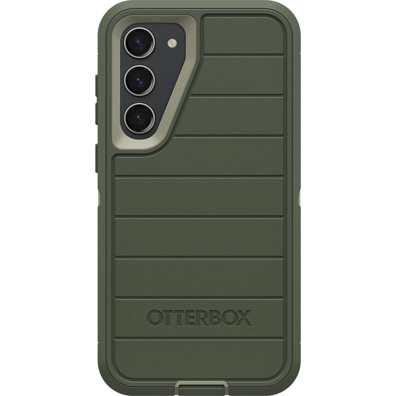  [AUSTRALIA] - OtterBox Galaxy S23+ (Only) - Defender Series Case - Lichen The Trek (Green), Rugged & Durable - with Port Protection - Case Only - Microbial Defense Protection - Non-Retail Packaging Lichen the Trek (Green)