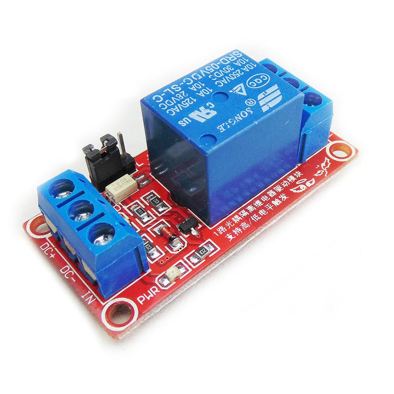 HiLetgo 2pcs 5V One Channel Relay Module Relay Switch with OPTO Isolation High Low Level Trigger - LeoForward Australia