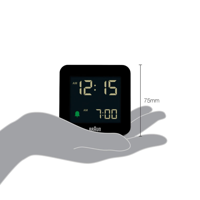  [AUSTRALIA] - Braun BC09 Digital Travel Clock - Black