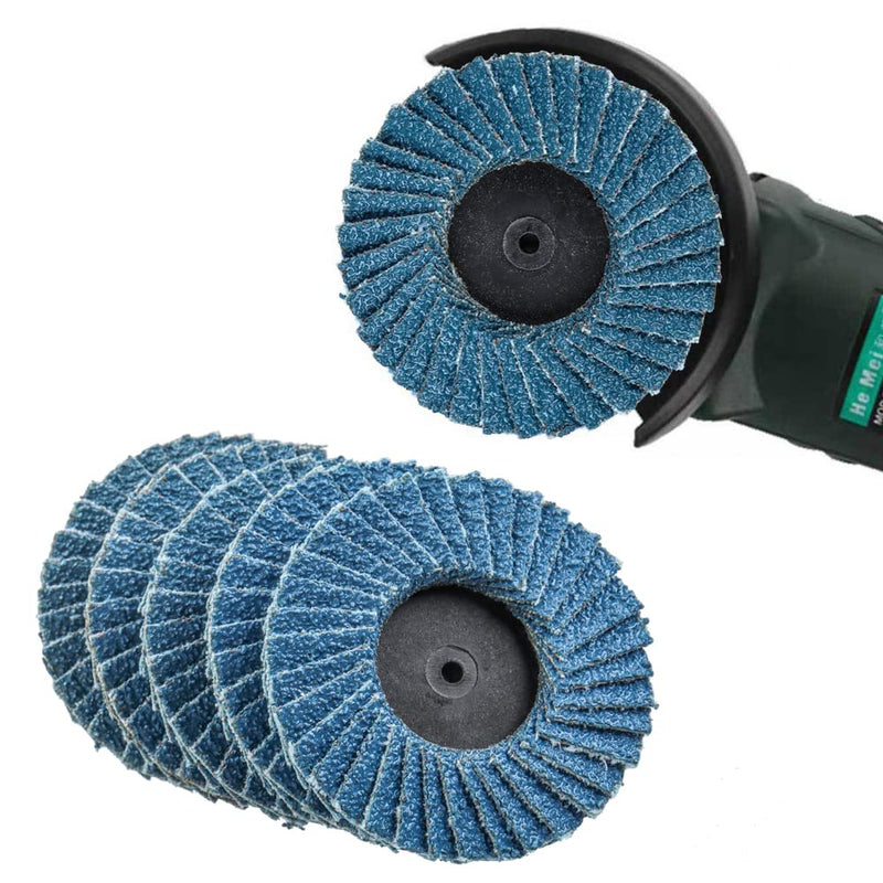  [AUSTRALIA] - Bestgle flap discs 50 mm sanding disc 15 pieces grinder discs sanding discs for metal wood steel fast flap sander grit 40/60/80