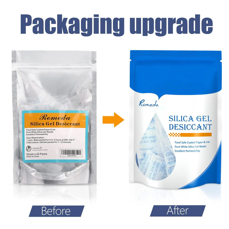  [AUSTRALIA] - Silica Gel Packs, 2 Gram 140 Pcs Transparent Desiccant, Food Safe Desiccant Packets for Storage, Silica Gel Desiccant for Food, Spices, Jewelry, Shoes Boxes and Electronics Storage