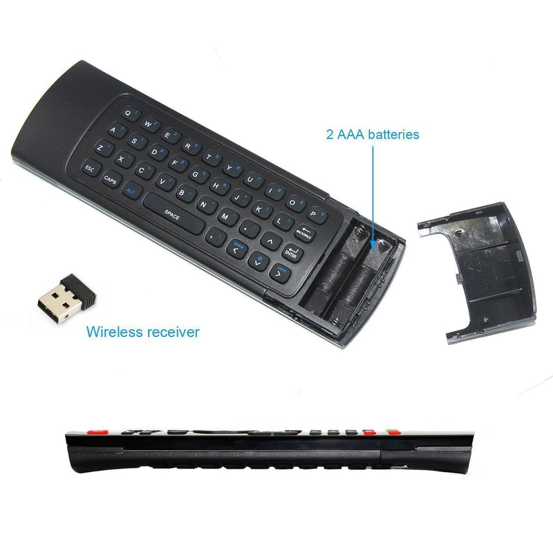  [AUSTRALIA] - Rii MX3 Multifunction 2.4G Fly Mouse Mini Wireless Keyboard & Infrared Remote Control & 3-Gyro + 3-Gsensor for Google Android TV/Box, IPTV, HTPC, Windows, MAC OS, PS3