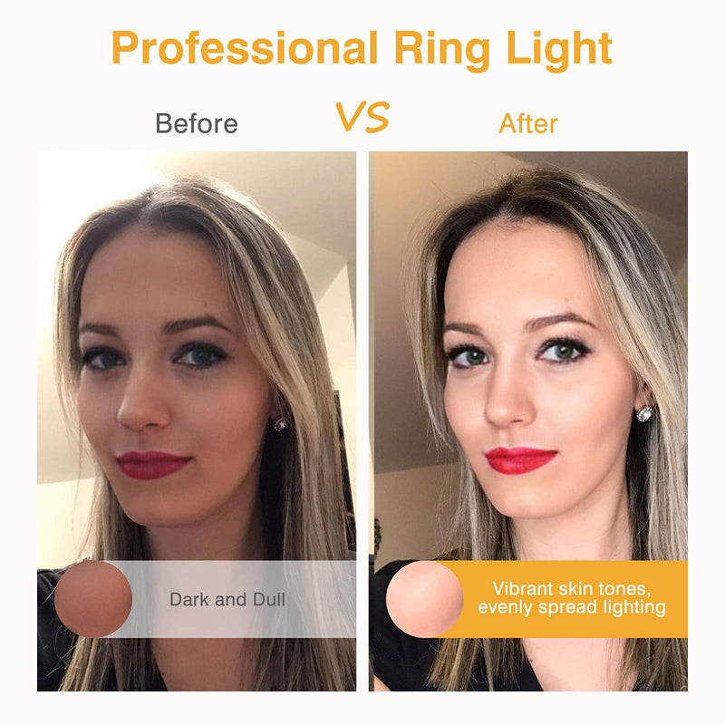  [AUSTRALIA] - Clip on Ring Light, Kimwood Rechargeable 60 LED Selfie Ring Light for Phone, Laptop, Tablet ( 3 Models, 5 Level Brightness)