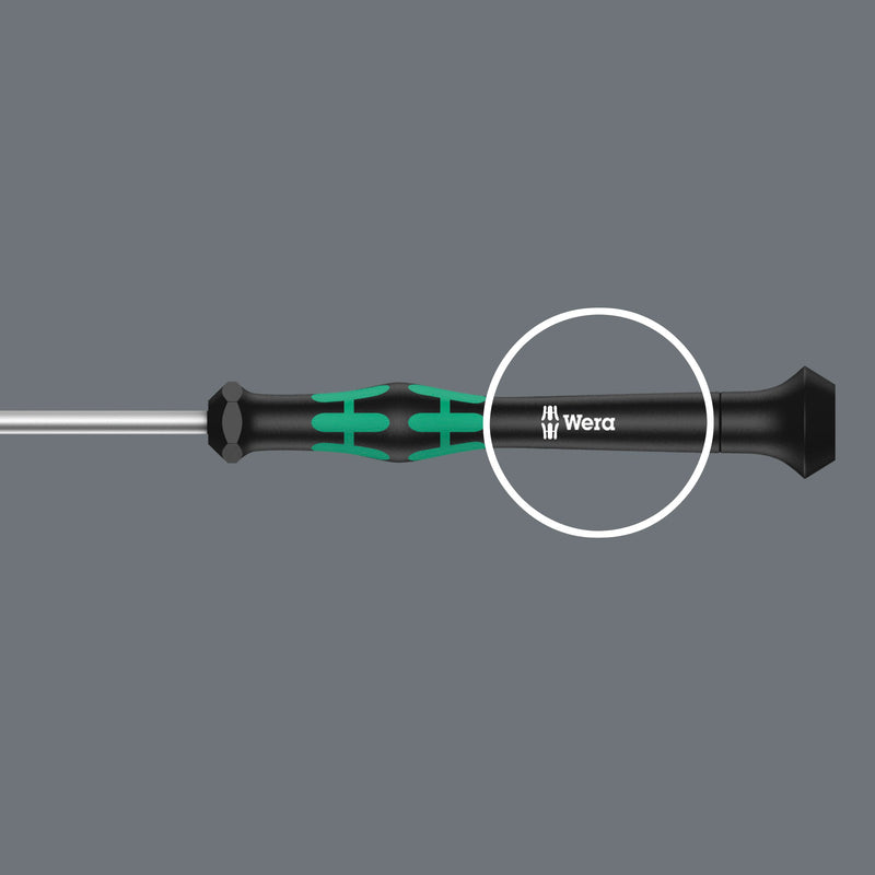  [AUSTRALIA] - Wera 05118066001 2054 Screwdriver for Hexagon Socket Screws for Electronic Applications, Hex-Plus, 1.5 mm x 60 mm 1.5mm x 60mm