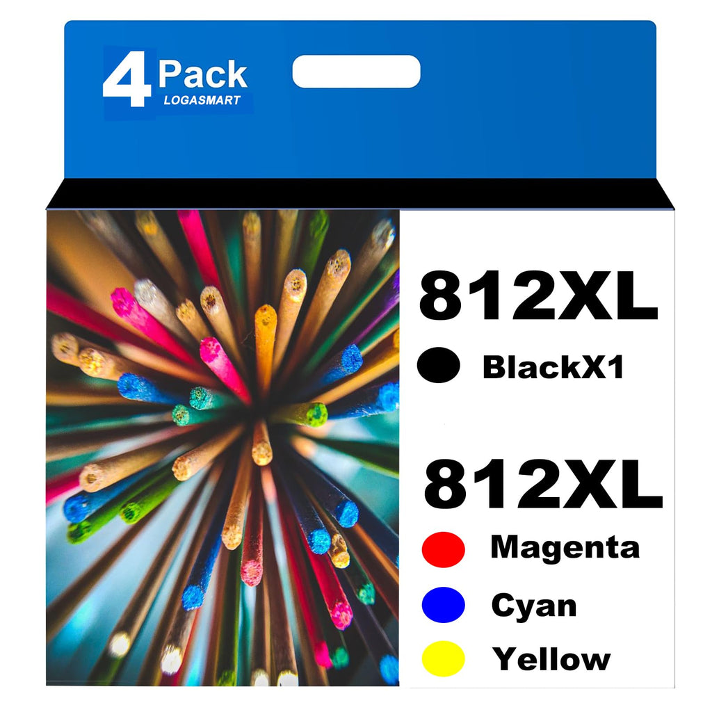  [AUSTRALIA] - 812XL Remanufactured for Epson 812XL Ink Cartridge Epson for Epson 812XL T812XL 812 XL for Epson Workforce Pro WF-7840 WF-7820 WF-7310 EC-C7000 Printer 4pack(Black Cyan Magenta Yellow) 812xl(1 Black, 1 Cyan, 1 Magenta, 1 Yellow)