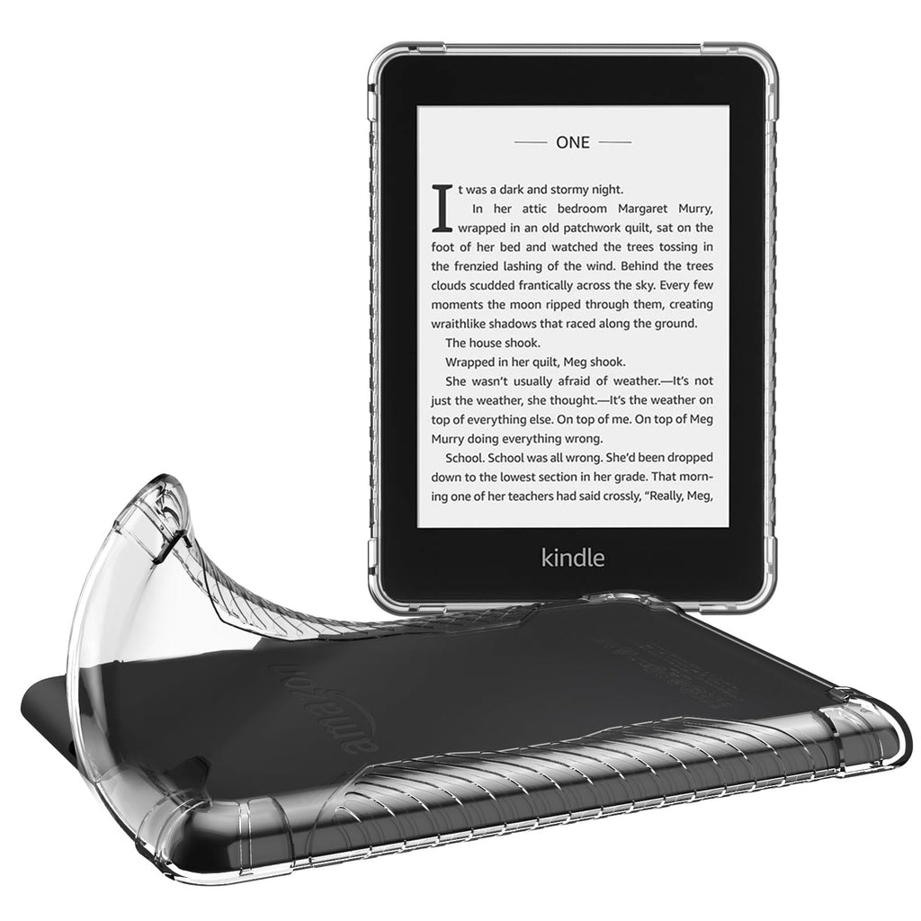  [AUSTRALIA] - MoKo Protective Case Compatible with 6" Kindle Paperwhite(10th Generation, 2018 Releases), Lightweight Soft Flexible Transparent TPU Back Cover Shell, Clear