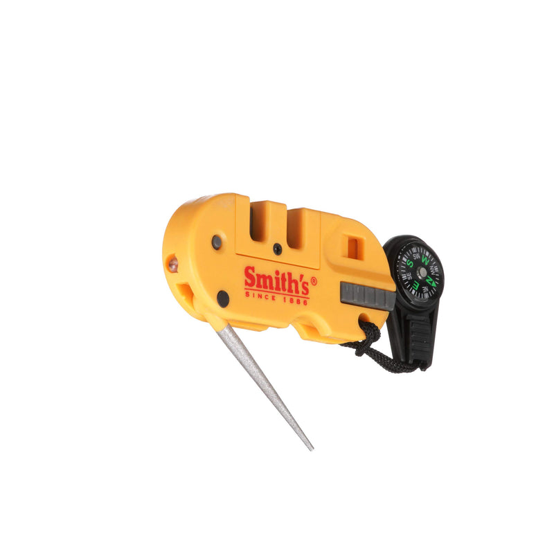 Smith's - S-50364 50364 Pocket Pal X2 Sharpener & Outdoors Tool Yellow - LeoForward Australia