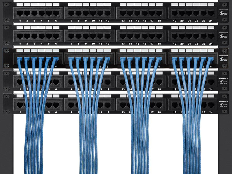  [AUSTRALIA] - Monoprice Cat7 Ethernet Patch Cable - 7 feet - Blue | Flexboot RJ45 Stranded 600Mhz  S/FTP CMX Pure Bare Copper Wire 26AWG - Entegrade Series 7ft