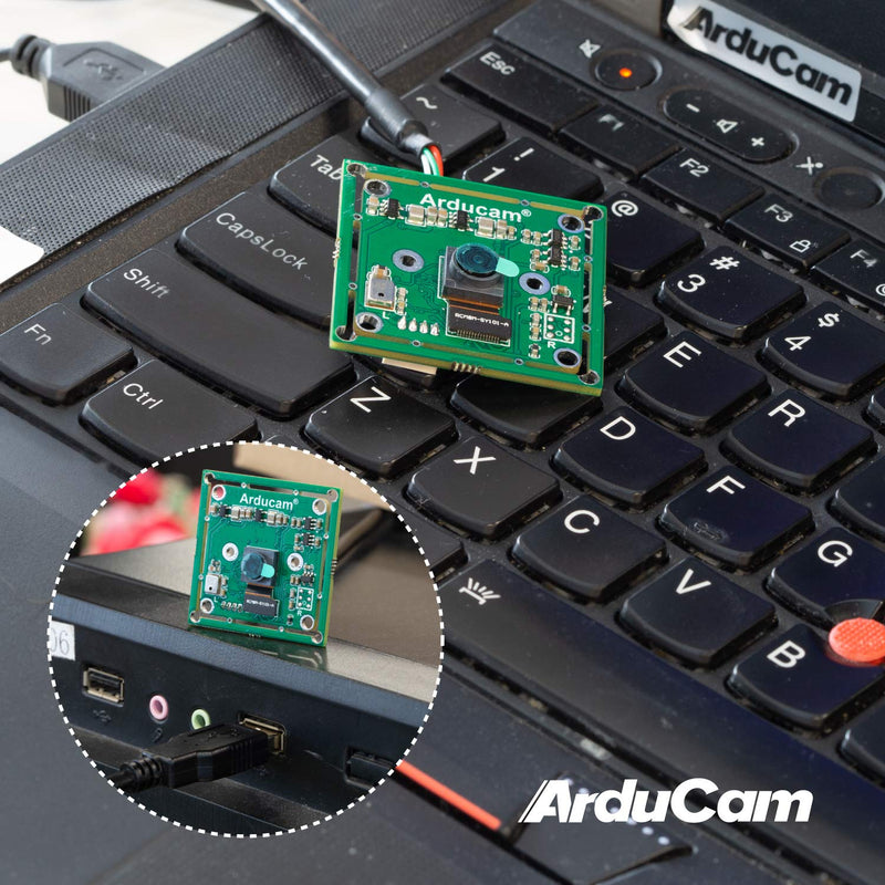  [AUSTRALIA] - Arducam 8MP 1080P USB Camera Module for Raspberry Pi, 1/4” CMOS IMX219 Mini UVC USB2.0 Webcam Board with 1.64ft/0.5m USB Cable for Windows, Linux, Android and Mac OS