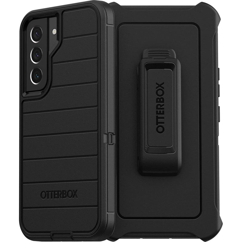  [AUSTRALIA] - OtterBox Defender Series Case for Samsung Galaxy S22 (Only) - Holster Clip Included - Microbial Defense Protection - Non-Retail Packaging - Black