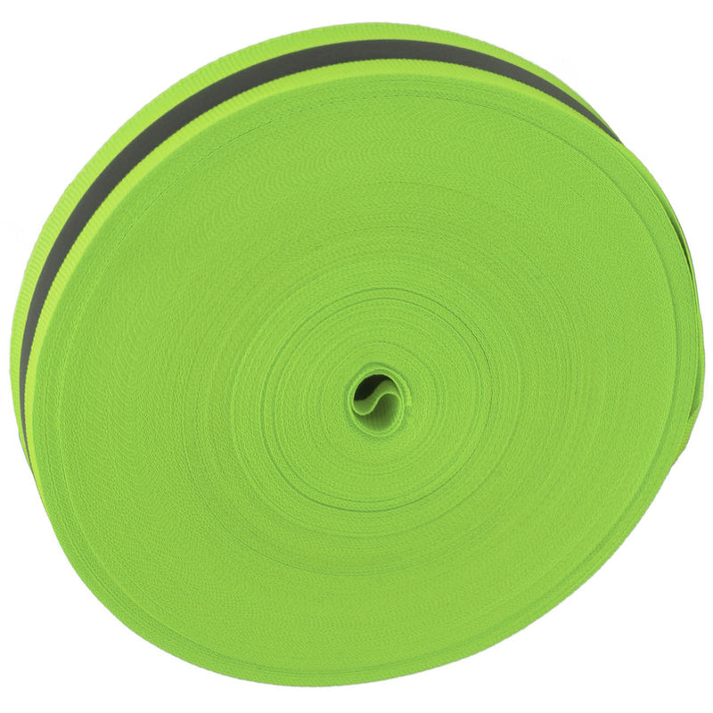  [AUSTRALIA] - Pssopp Reflective Tape Strip, 50 Yard 2cm Width High Visibility Reflective Area Reflective Ribbon Sew On Tape for Warning Safety Trim Deco(Green) Green