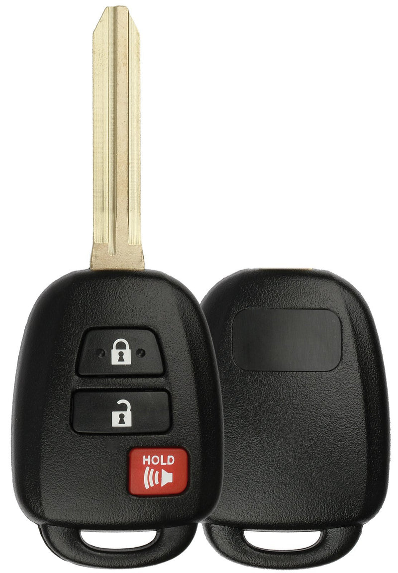  [AUSTRALIA] - KeylessOption Just the Case Keyless Entry Remote Uncut Car Key Fob Shell Replacement for HYQ12BDM