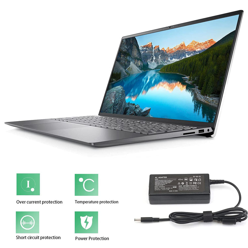  [AUSTRALIA] - Laptop Charger for Dell Inspiron 14 15 3501 3505 3502 5502 5406 5515 5100 5505 7400 AC Power Supply Adapter Cord 65W 19.5V 3.34A