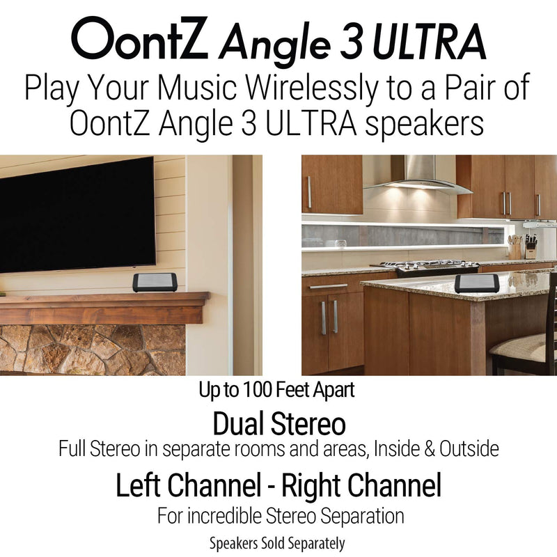 OontZ Angle 3 Ultra (4th Gen) Waterproof 5.0 Bluetooth Speaker, 14 Watts, Hi-Quality Sound & Bass, 100 Ft Wireless Range, Play 2, 3 or More Speakers Together, OontZ App, Bluetooth Speakers (White) White - LeoForward Australia