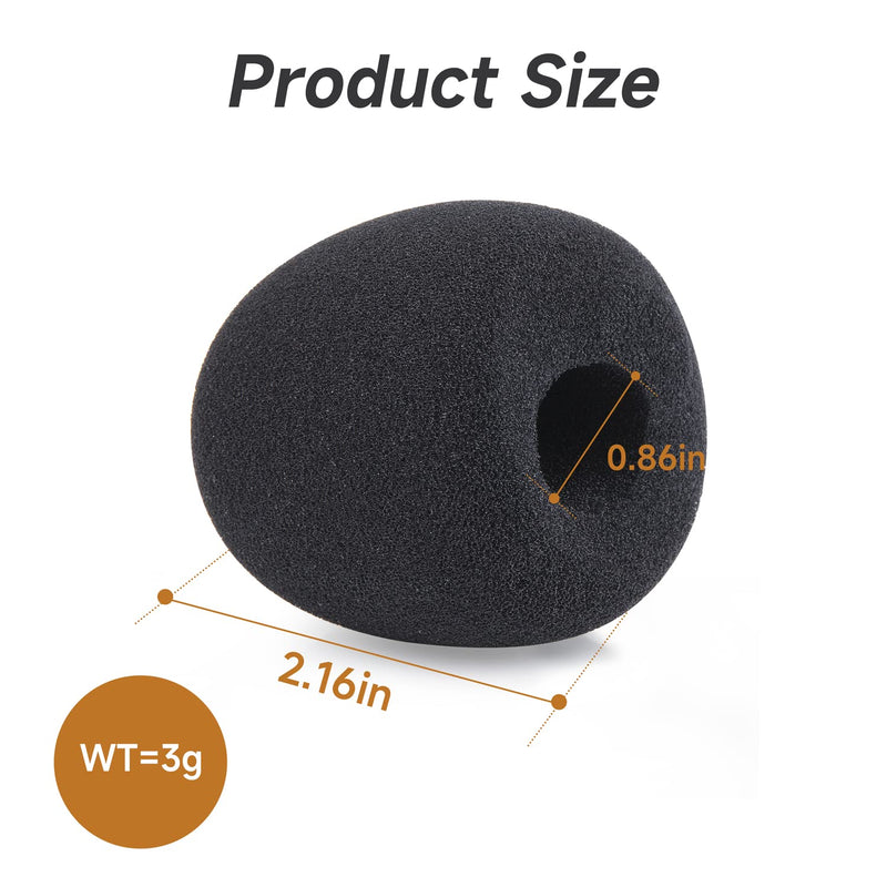  [AUSTRALIA] - SM57 Pop Filter - Mic Windscreen Wind Cover Compatible with Shure SM57-LC Microphone Black Noise Cancellation Windsock Cover 2 Pack by WIBOND