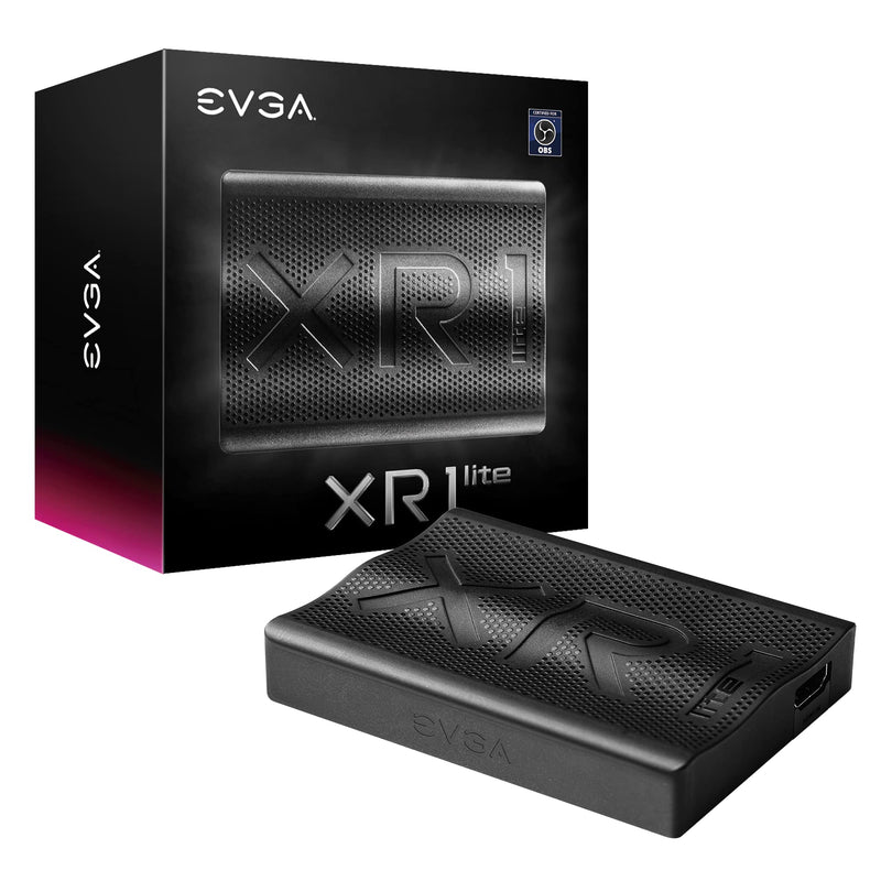  [AUSTRALIA] - EVGA XR1 lite Capture Card, Certified for OBS, USB 3.0, 4K Pass Through, PC, PS5, PS4, Xbox Series X and S, Xbox One, Nintendo Switch, 141-U1-CB20-LR