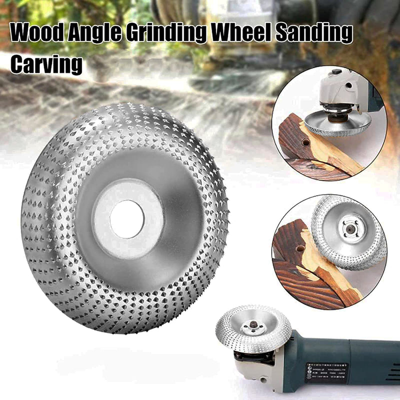  [AUSTRALIA] - Angle Grinder Grinding Wheel Wood Grinding Wheel Carving Wood Carbide Grinding Wheel Grinding Wheel Carving Tools Angle Grinder Carving Tools for Angle Grinding Wheel 4In/100MM