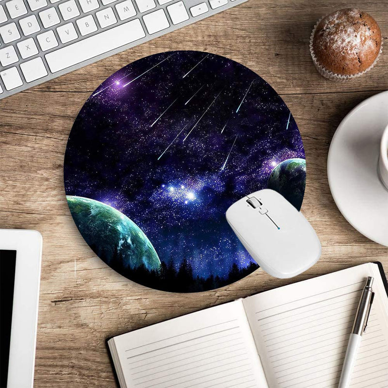  [AUSTRALIA] - Universe Nebula Galaxy Laptop Mouse Pad， Double Side Waterproof Mousepad for Computer, Gaming, Office & Home (Sizes: 7.9 x 7.9inches )